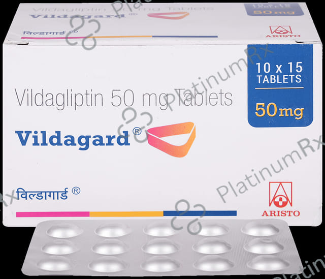 Vildagard 50mg Tablet 15s