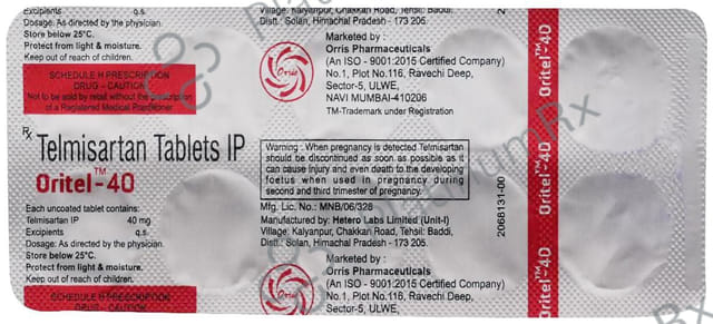 Oritel 40mg Tablet 10s