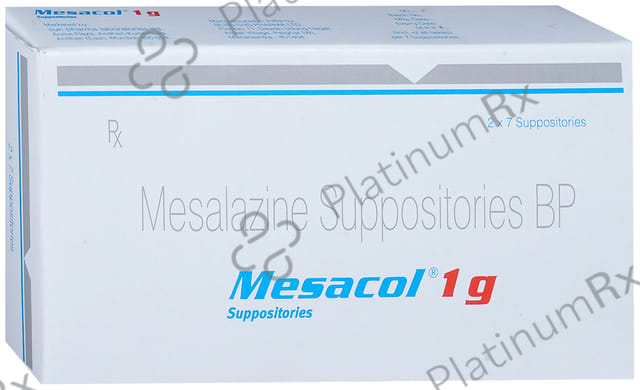 Mesacol 1gm Suppository 7s