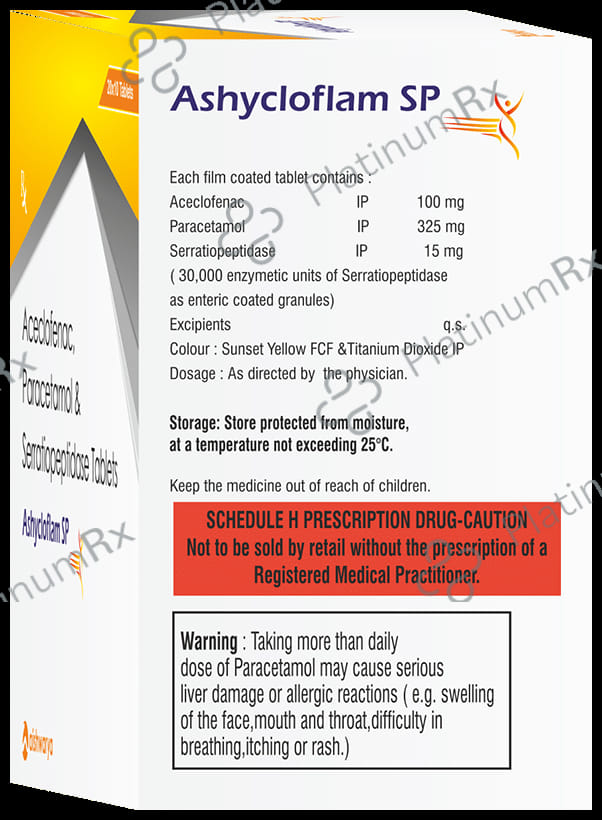 Ashycloflam SP 100mg/325mg/15mg Tablet