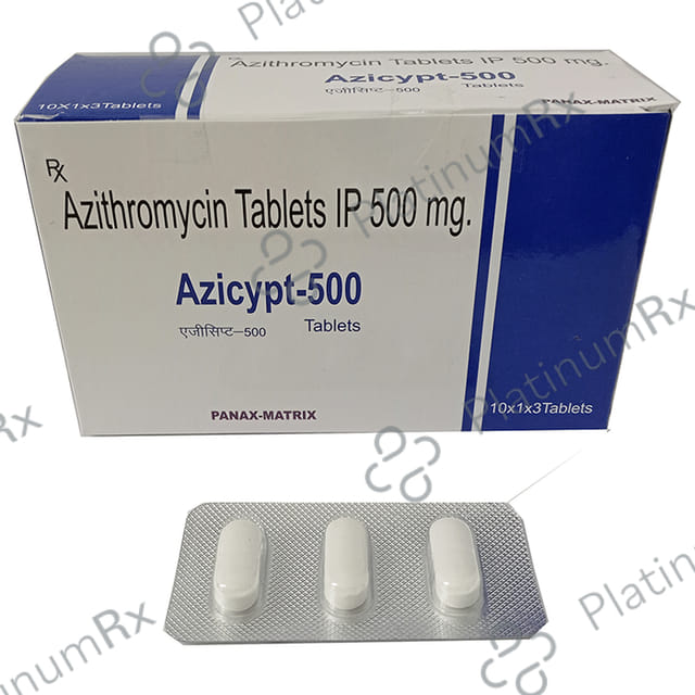 Azicypt 500mg Tablet 3s