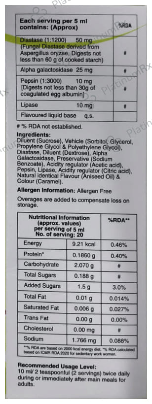 AL5Zyme Digestive Liquid 100ml
