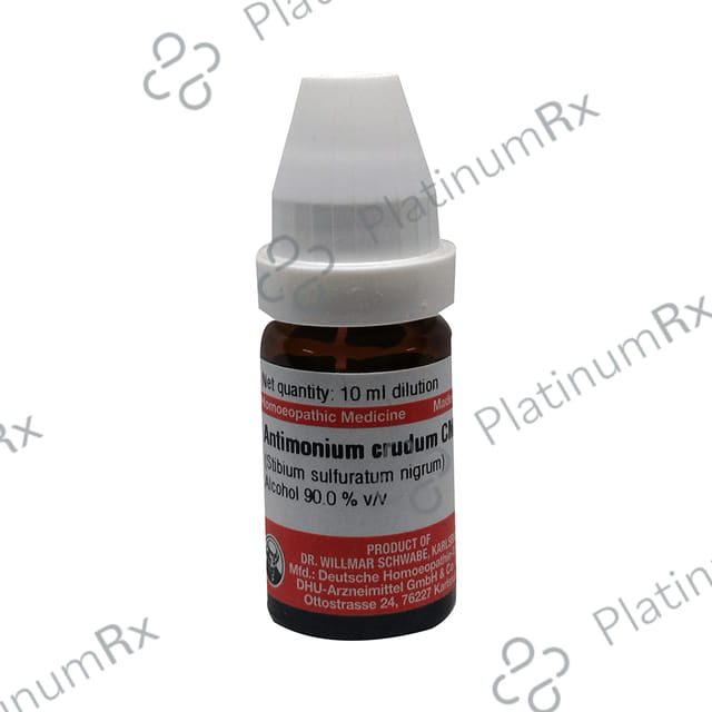Dr Willmar Schwabe Germany Antimonium Crudum (Stibium Sulfuratum Nigrum) Dilution CM
