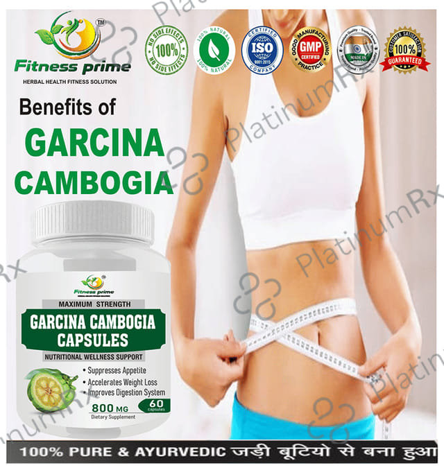 Fitness Prime Maximum Strength Garcina Cambogia Nutritional Wellness Support 800mg Capsule