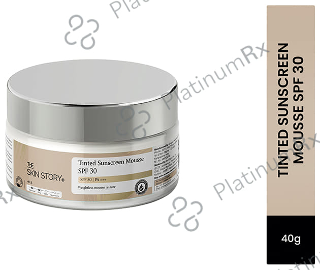The Skin Story Tinted Sunscreen Mousse SPF 30 PA+++ Lotion 40gm