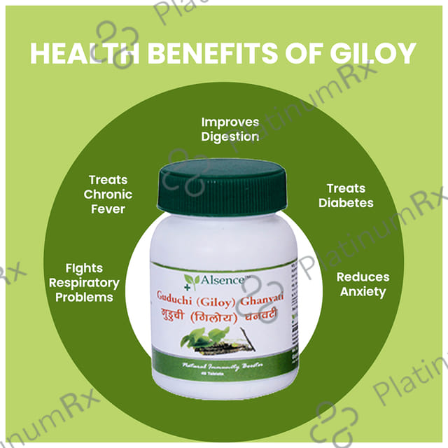 Alsence Guduchi (Giloy) Ghanvati Tablet 80 tablets
