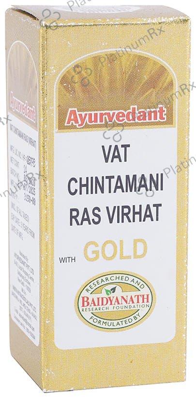 Baidyanath Ayurvedant Vat Chintamani Ras Virhat with Gold Tablet