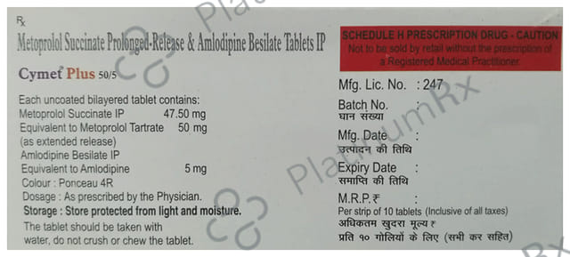 Cymet Plus 5/50mg Tablet 10s