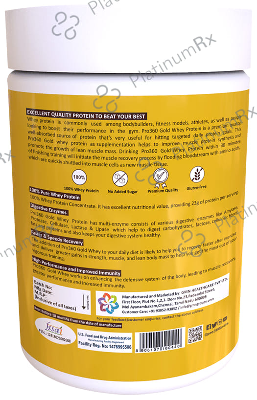 Pro360 Gold Whey Protein 100% Chocolate 400 gm