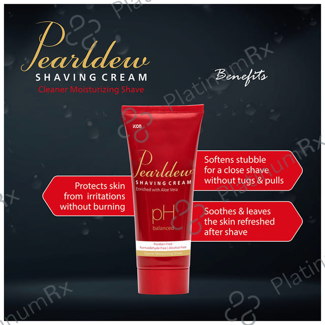 Pearldew PH Balanced Shaving Cream (100gm Each) 2 Tubes