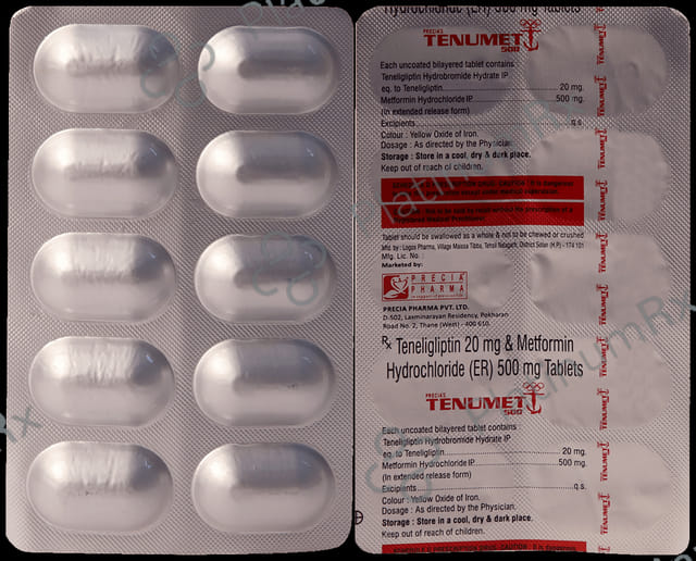 Tenumet 500/20mg Tablet ER 10s