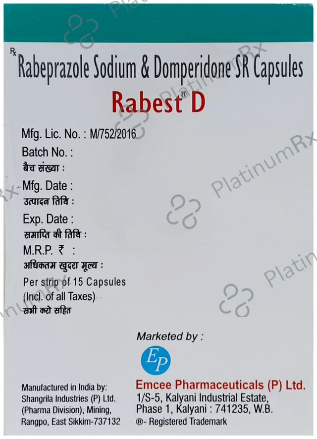 Rabest D 30/20mg Capsule 15s