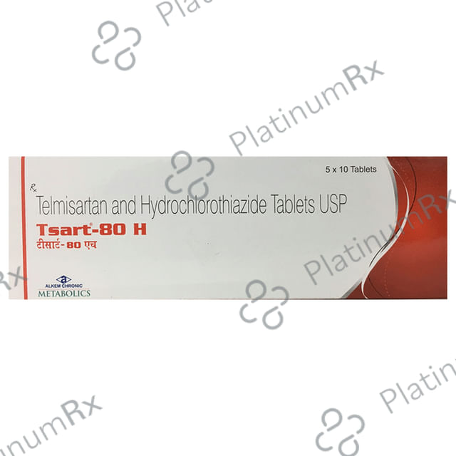 Tsart 80H 80/12.5mg Tablet 10s