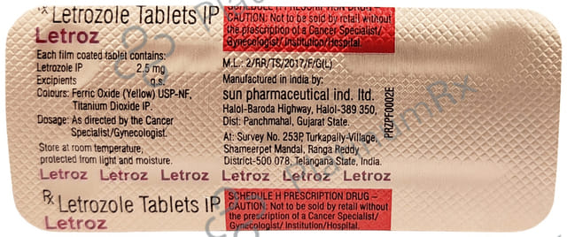 Letroz 2.5mg Tablet 5s