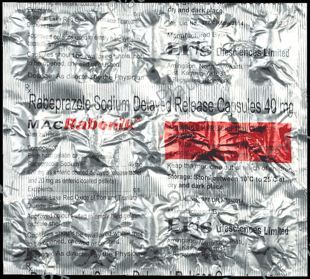 Mac Rabonik 40mg Capsule DR 15s