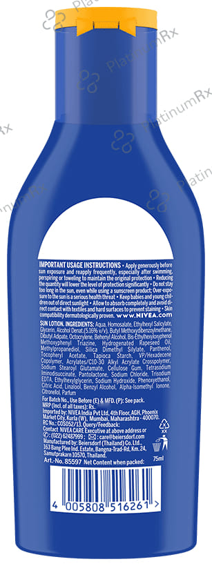 Nivea Sun Protect & Moisture SPF 30 Lotion 75ml