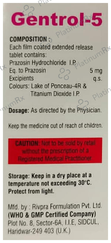 Gentrol 5 Tablet ER