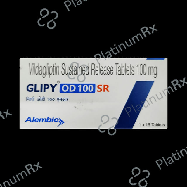 Glipy OD 100mg Tablet SR 15s