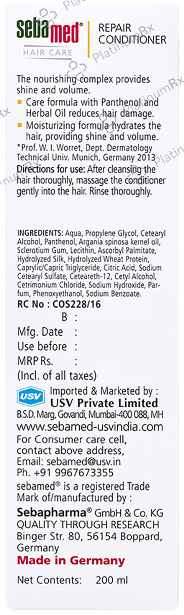 Sebamed Hair Repair Conditioner