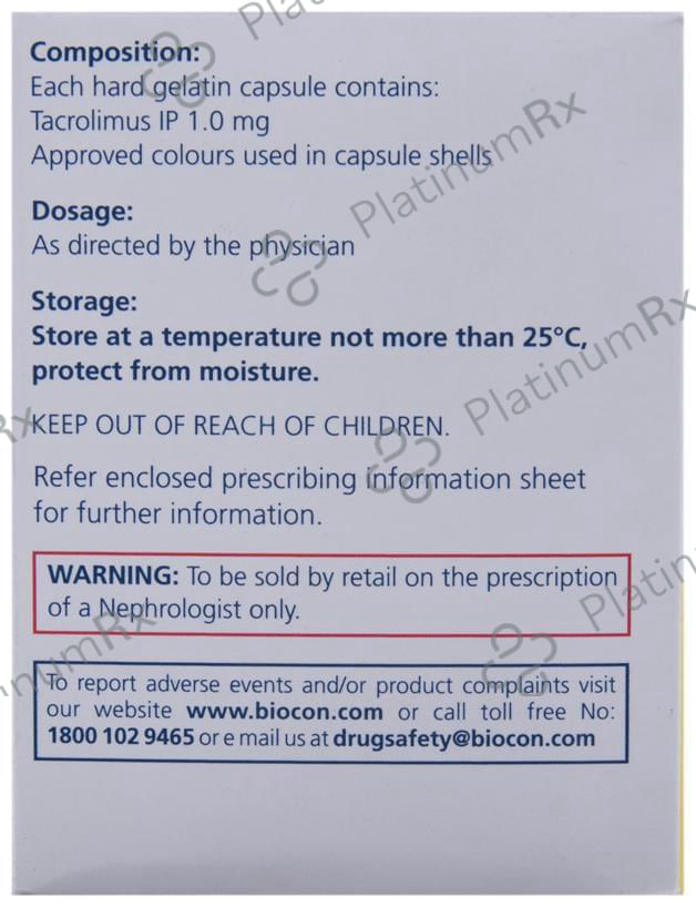 Tacrograf 1mg Capsule 10s