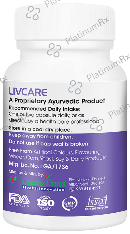 Vitagreen Livcare 500mg Capsule