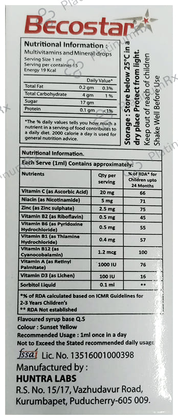 Becostar Oral Drop 15ml