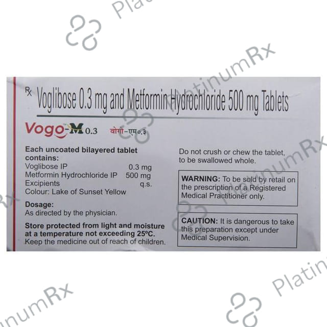 Vogo M 0.3/500mg Tablet 10s