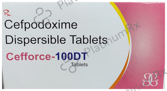 Cefforce 100mg Tablet DT 10s