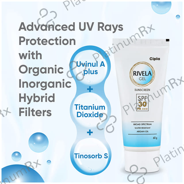 Rivela Sunscreen SPF 30+ Gel 60gm