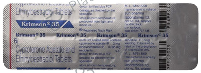 Krimson 2/0.035mg Tablet 21s