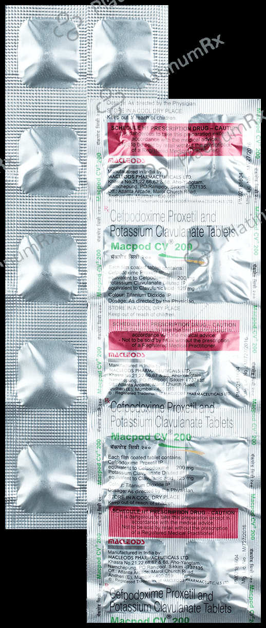 Macpod CV 200/125mg Tablet 10s