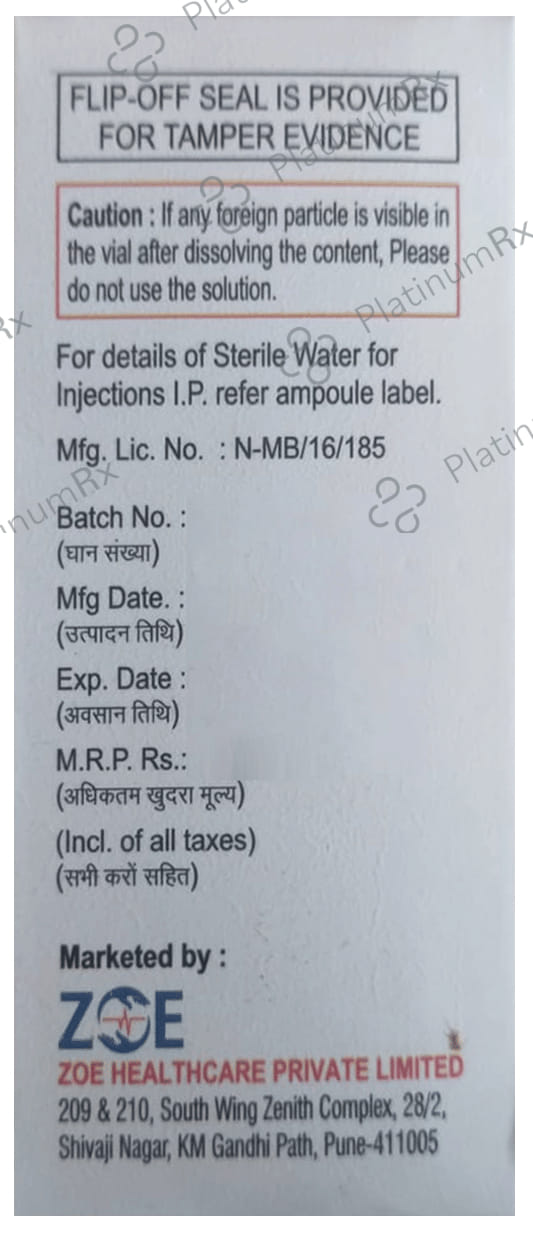 Zoetaz 4000/500mg Injection 1s