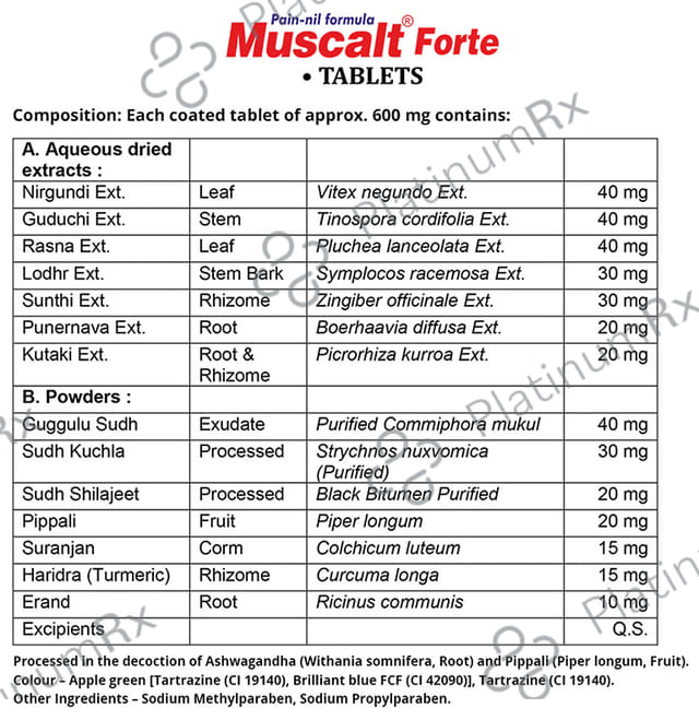 Muscalt Forte Tablet 30s