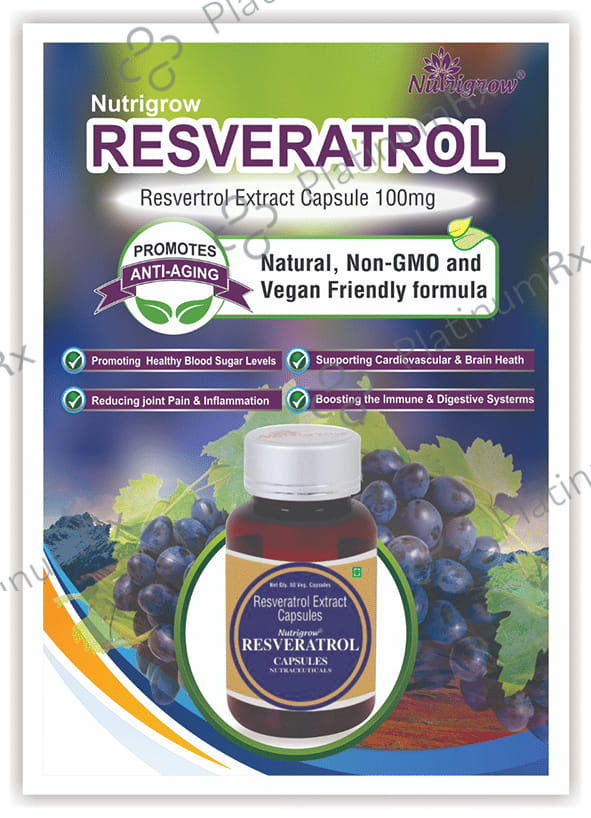 Nutrigrow Resveratrol Veg Capsule
