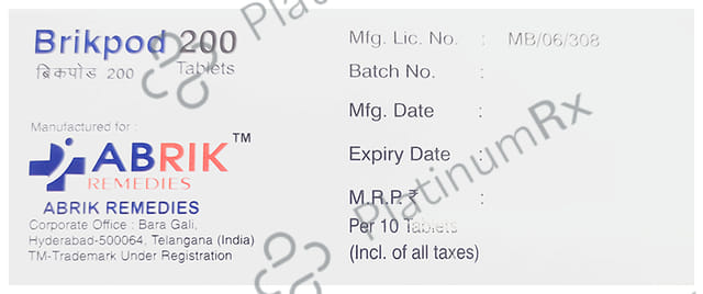 Brikpod 200mg Tablet 10s