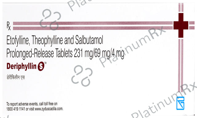 Deriphyllin S 231/69/4mg Tablet PR 10s