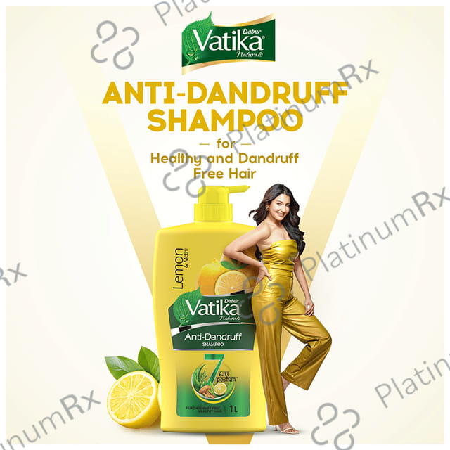Dabur Vatika Naturals Lemon & Methi Anti Dandruff Shampoo