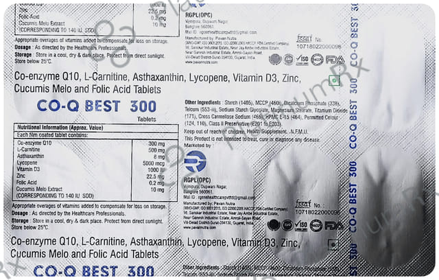 Co Q Best 300mg Tablet 10s