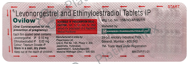 Ovilow 0.02/0.1mg Tablet 21s