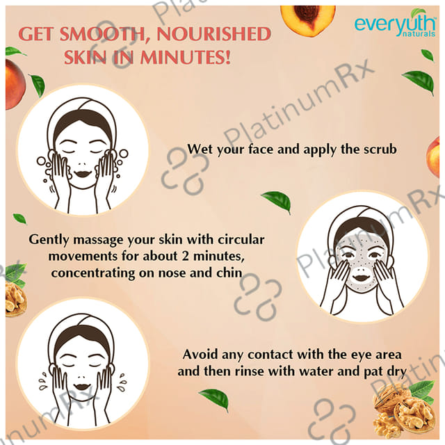 Everyuth Naturals Hydrating & Exfoliating Walnut Apricot Scrub 100 gm