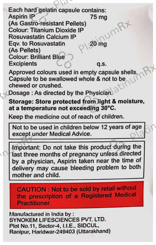 Rosucus A 20mg Capsule 15s
