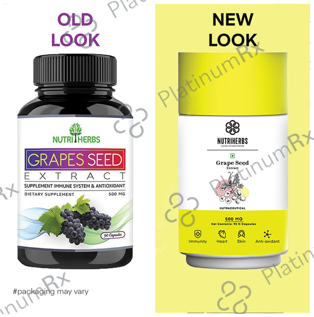Nutriherbs Grapes Seed Extract 500mg Capsule