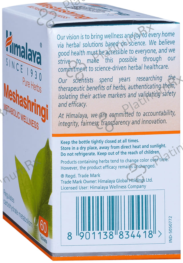 Himalaya Wellness Pure Herbs Meshashringi Metabolic Wellness Tablet