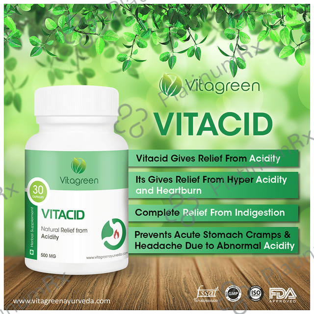 Vitagreen Vitacid 500mg Capsule