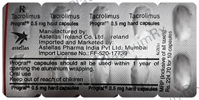 Prograf 0.5mg Capsule 10s