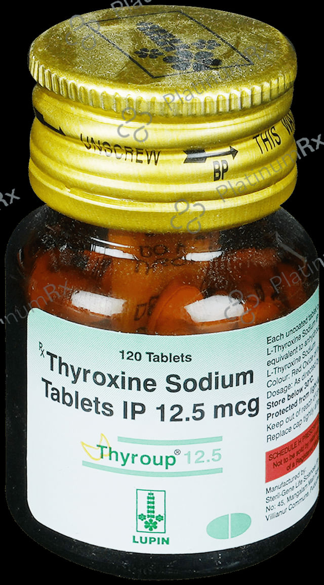 Thyroup 12.5mcg Tablet 120s