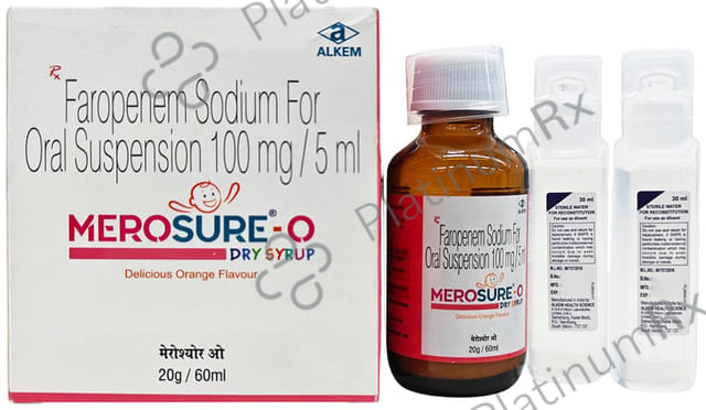 Merosure O 100mg Dry Syrup Delicious Orange 60ml