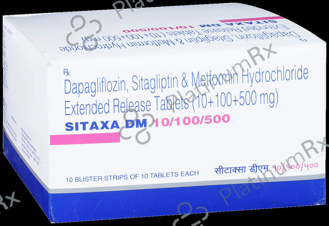Sitaxa DM 10/500/100mg Tablet ER 10s