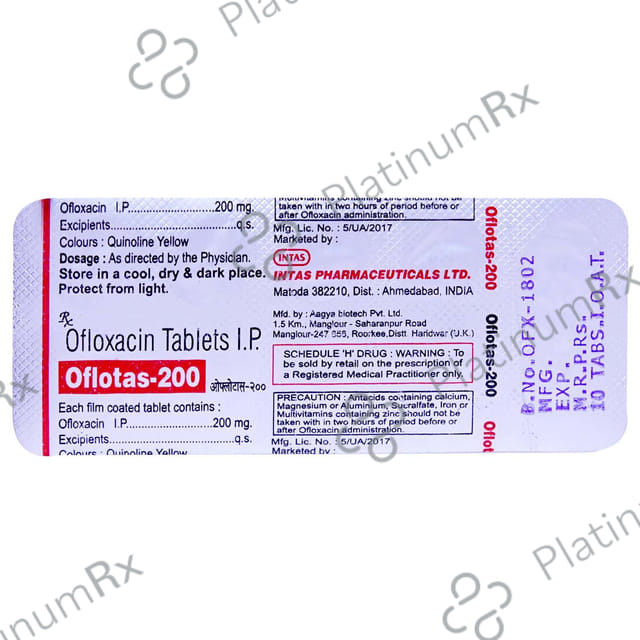 Oflostar 200mg Tablet 10s