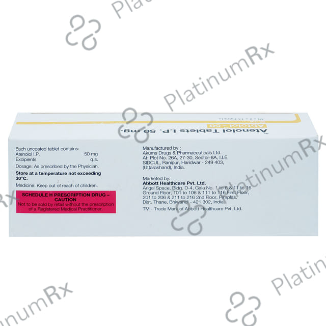 Abtolol 50mg Tablet 14s